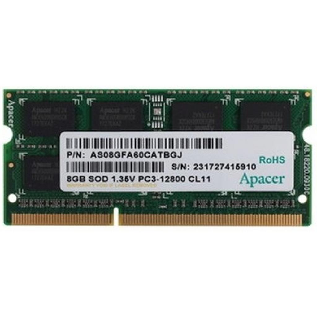 

Память Apacer 8 GB SO-DIMM DDR3L 1600 MHz (DV.08G2K.KAM)