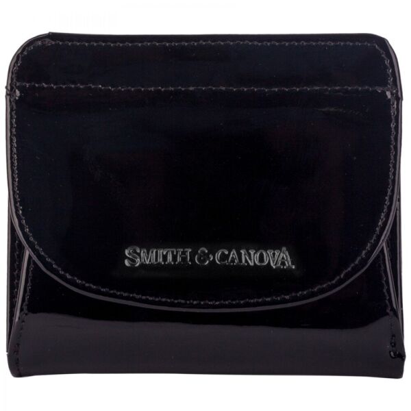 

Кожаный женский кошелек Smith and Canova 28610 Haxey (Black Patent)