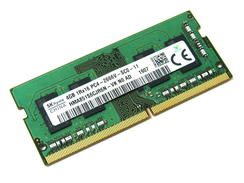 

Оперативная память Hynix 4GB DDR4 SODIMM PC4-21300 HMA851S6CJR6N-VK