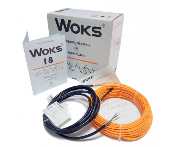 

Греющий кабель Woks 18 84 м теплый пол Woks