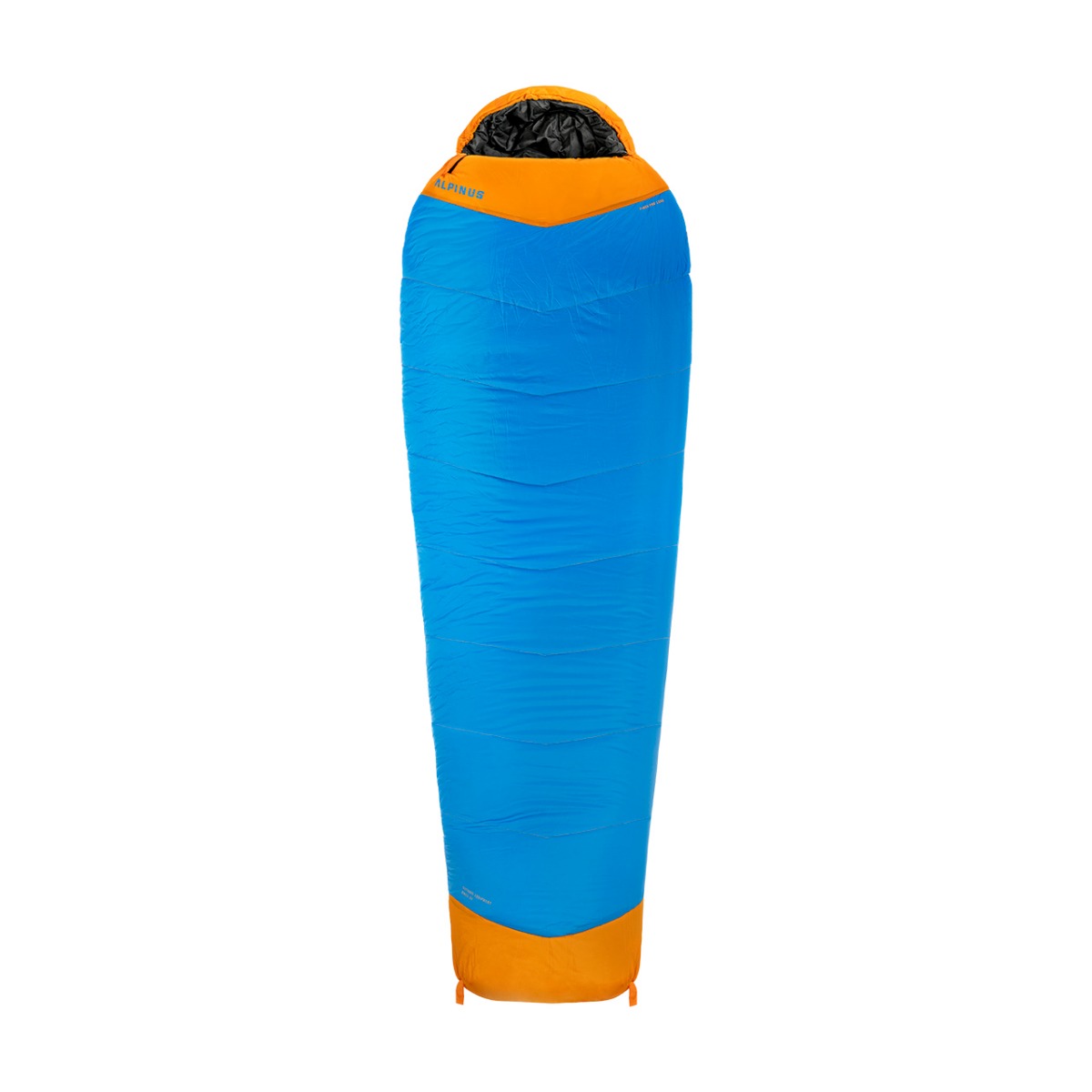 

Спальний мішок Alpinus Fiber Pro 1500 R голубий оранжевий А000010612