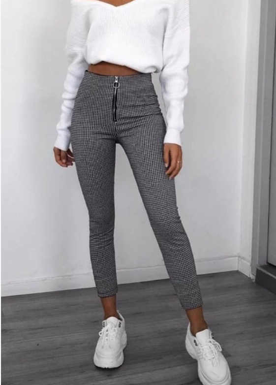 

Женские лосины на молнии GF109 р42 серые