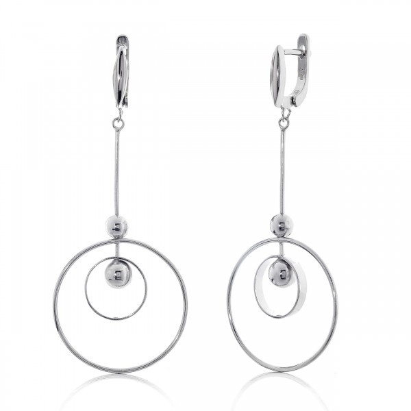 

Серебряные серьги Silver925 6.22 гр