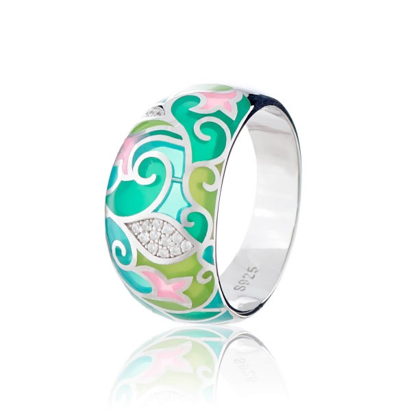 

Серебряное кольцо Silver925 с эмалью 6,23 гр