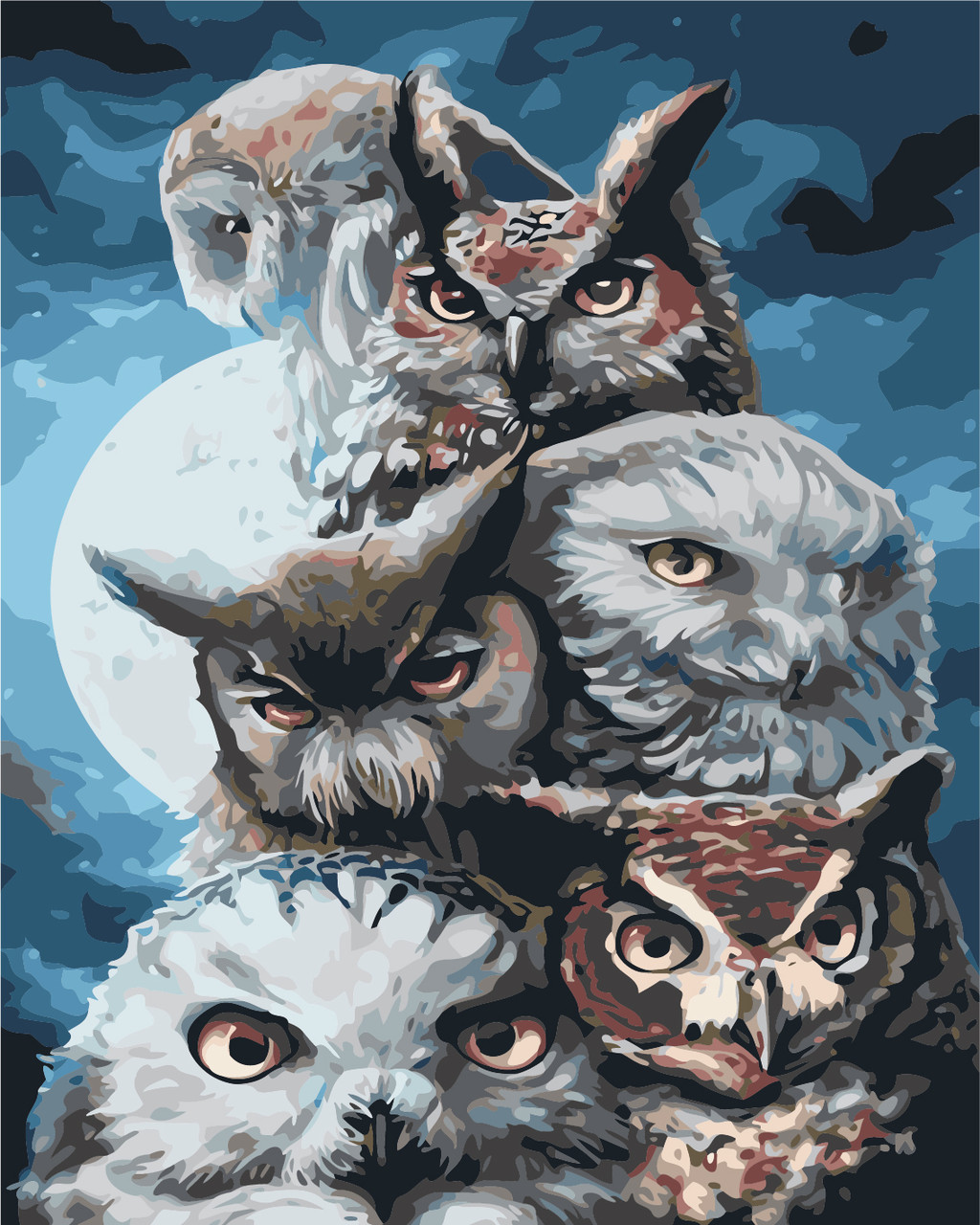 

Картина по номерам на холсте Art Story 40x50см Ночные охотники (AS 0399)