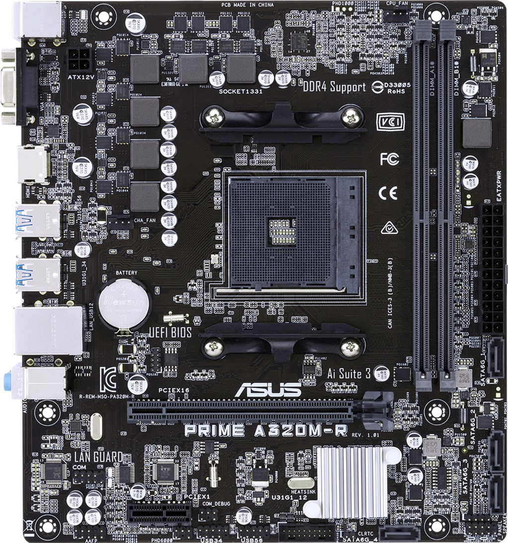 

Материнская плата Asus Prime A320M-R-SI (153844)