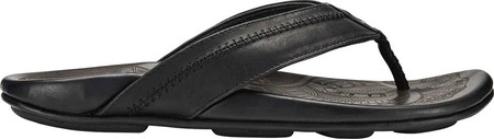 

Мужские вьетнамки, сланцы OluKai Hiapo Flip Flop Lava Rock/Lava Rock Full Grain Leather 42