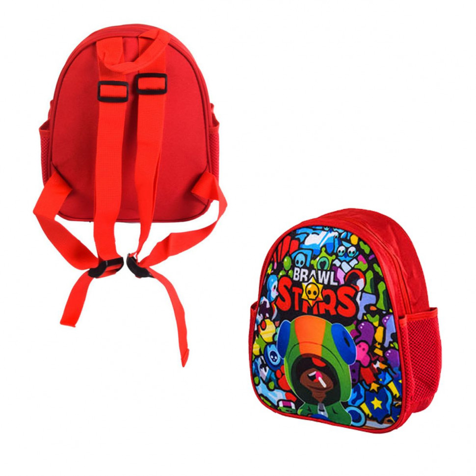 

Рюкзак детский "Леон и команда" Bambi BS11220, 22х11х27 см, Бравл Старс ( Красный)
