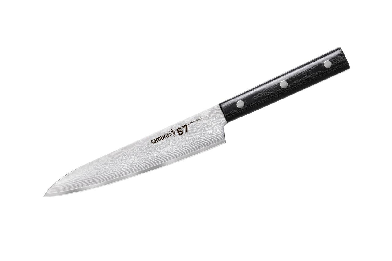 

Нож кухонный универсальный Samura 67 Damascus, 150 мм