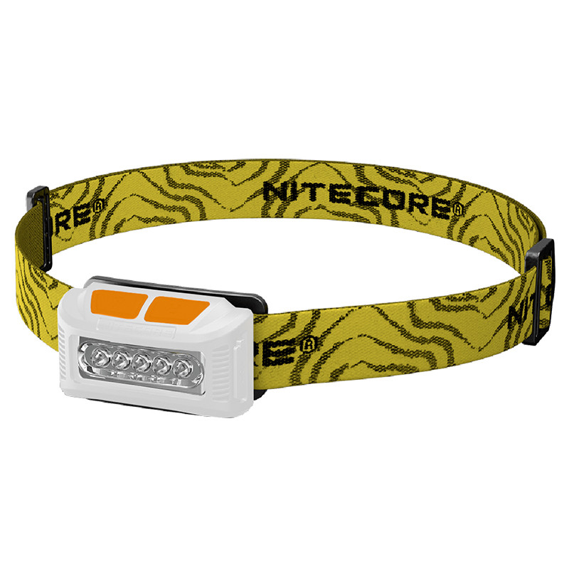 

Фонарь налобный Nitecore NU10 (4xLED + RED LED, 160 люмен, 7 режимов, USB), белый