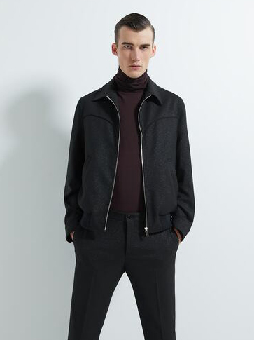 

Ветровка Zara 6540/122/800  Черная, Ветровка Zara 6540/122/800 S Черная