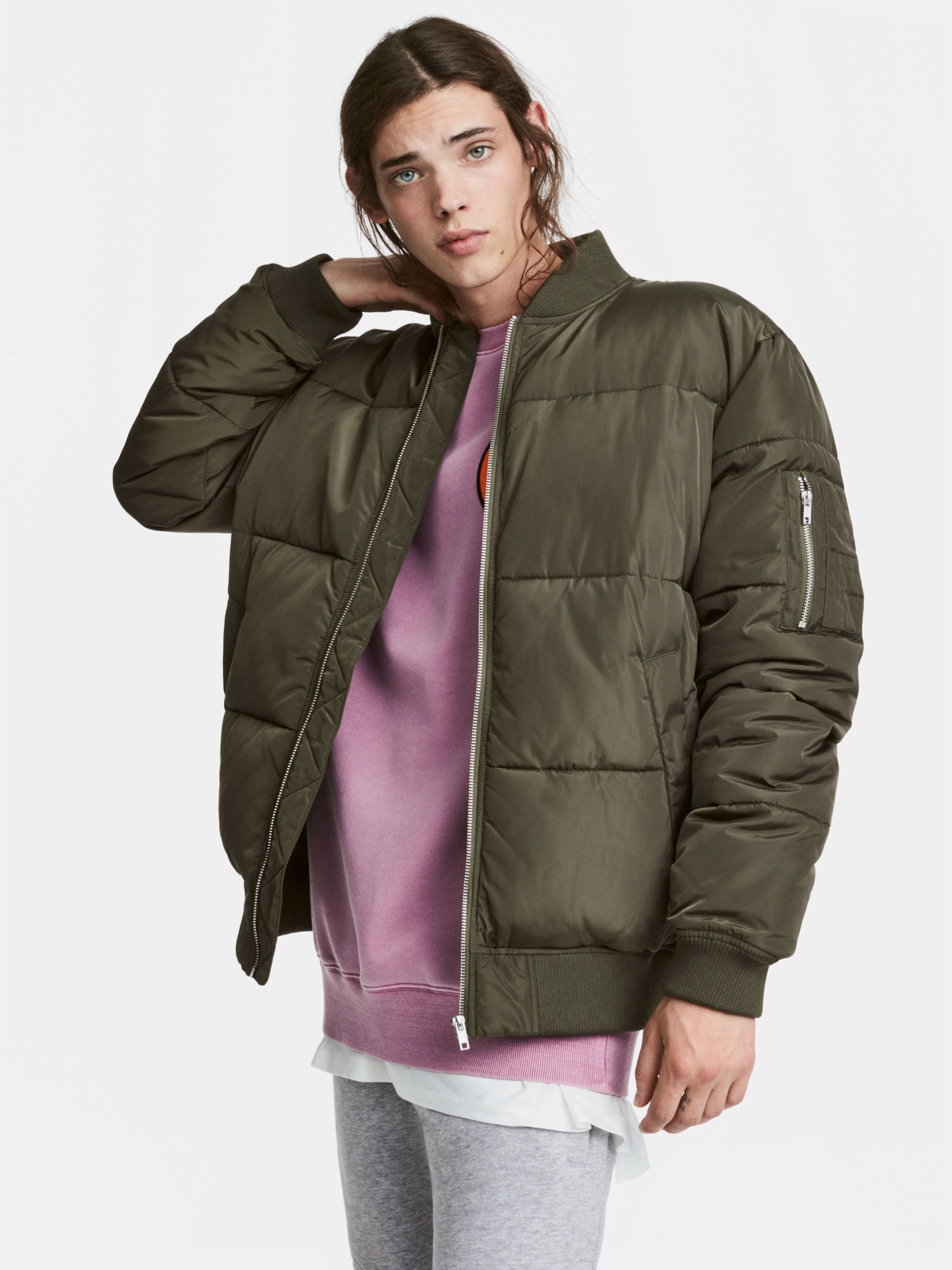 

Бомбер H&M Divided XAZ092404SLJN Темно-зеленый