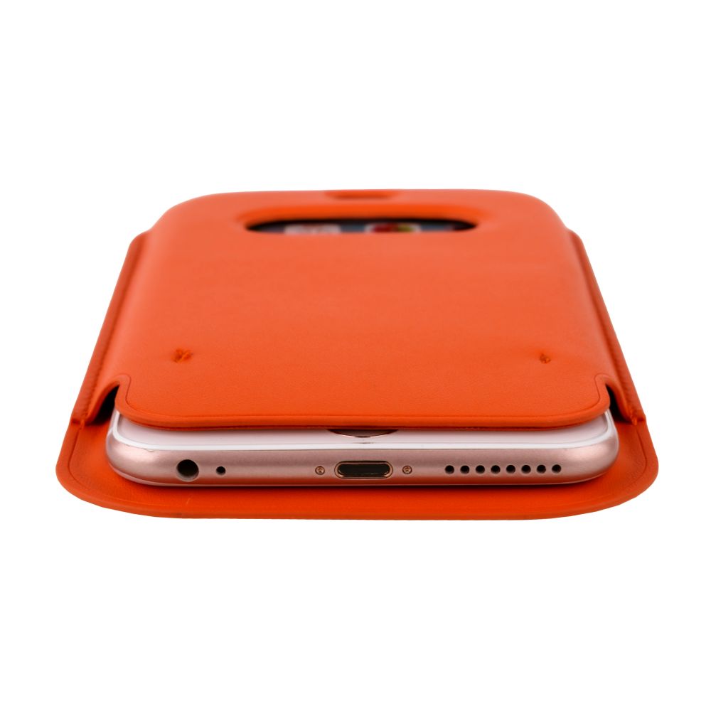 

Чехол-футляр MagSafe Leather Sleeve Case Full Size для Apple Iphone 12 Mini Pink Citrus