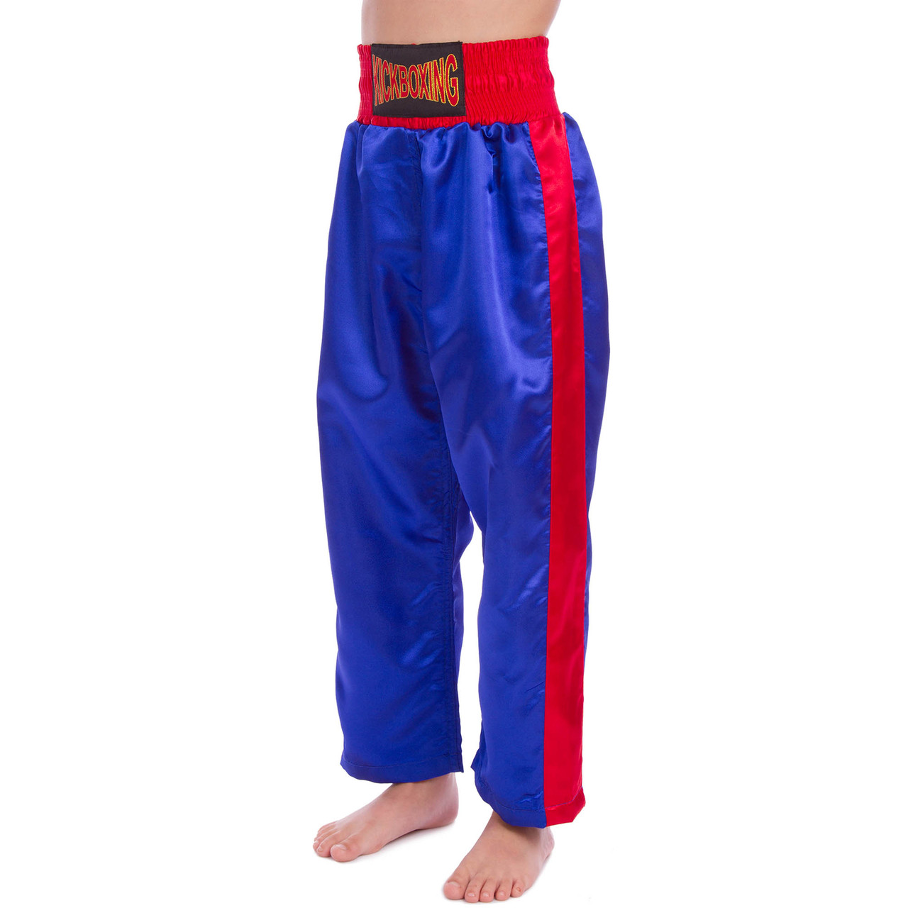 

Штаны для кикбоксинга детские Matsa Heroe 6733 размер S 122-128 см 8 лет Blue-Red