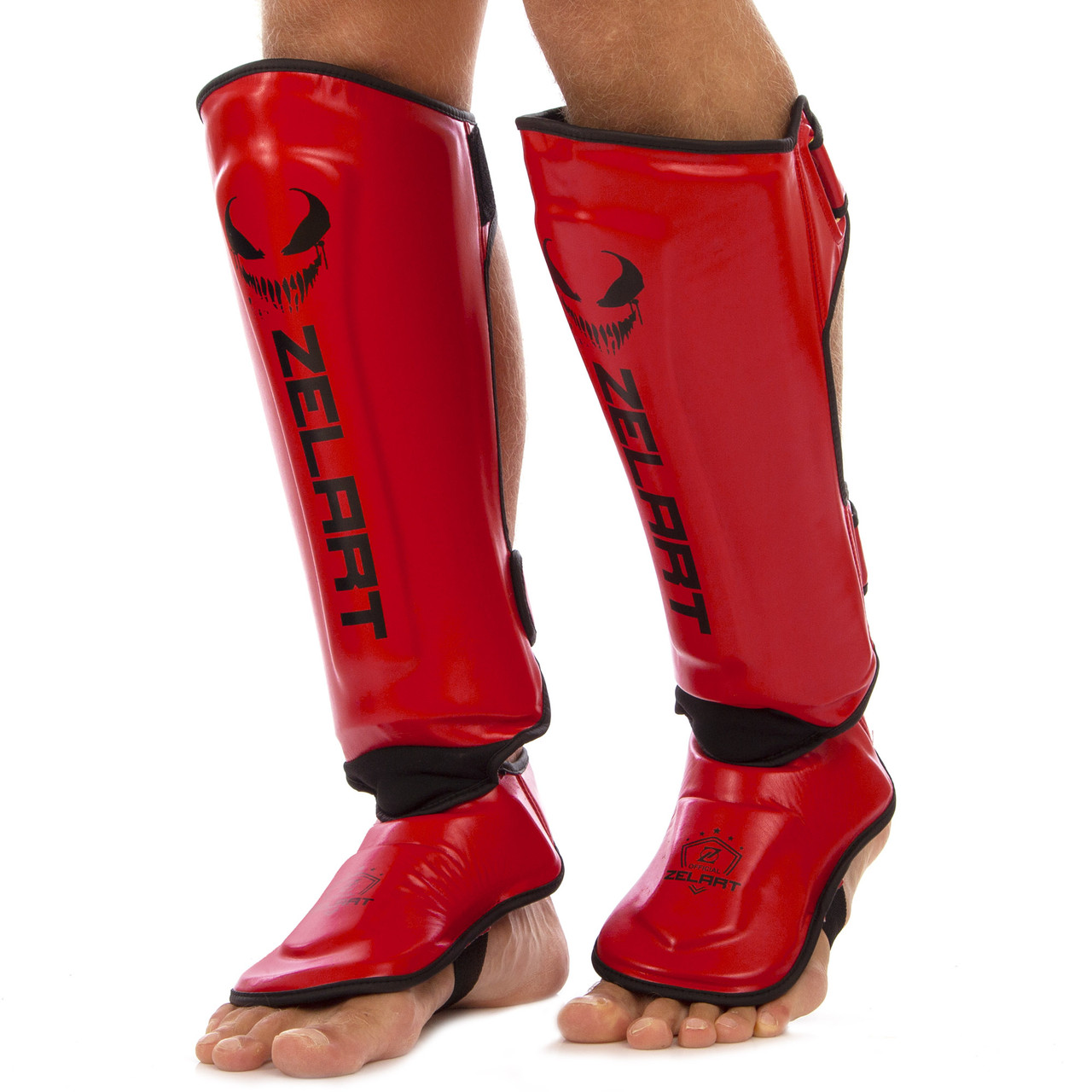 

Защита для ног (голень и стопа) Zelart Heroe 1376 размер XL Red-Black