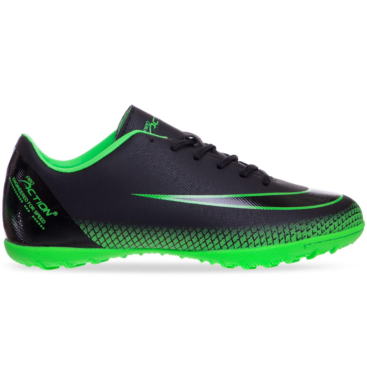 

Сороконожки шиповки Pro Action Sprinter 19123 размер 33 Black-Light Green