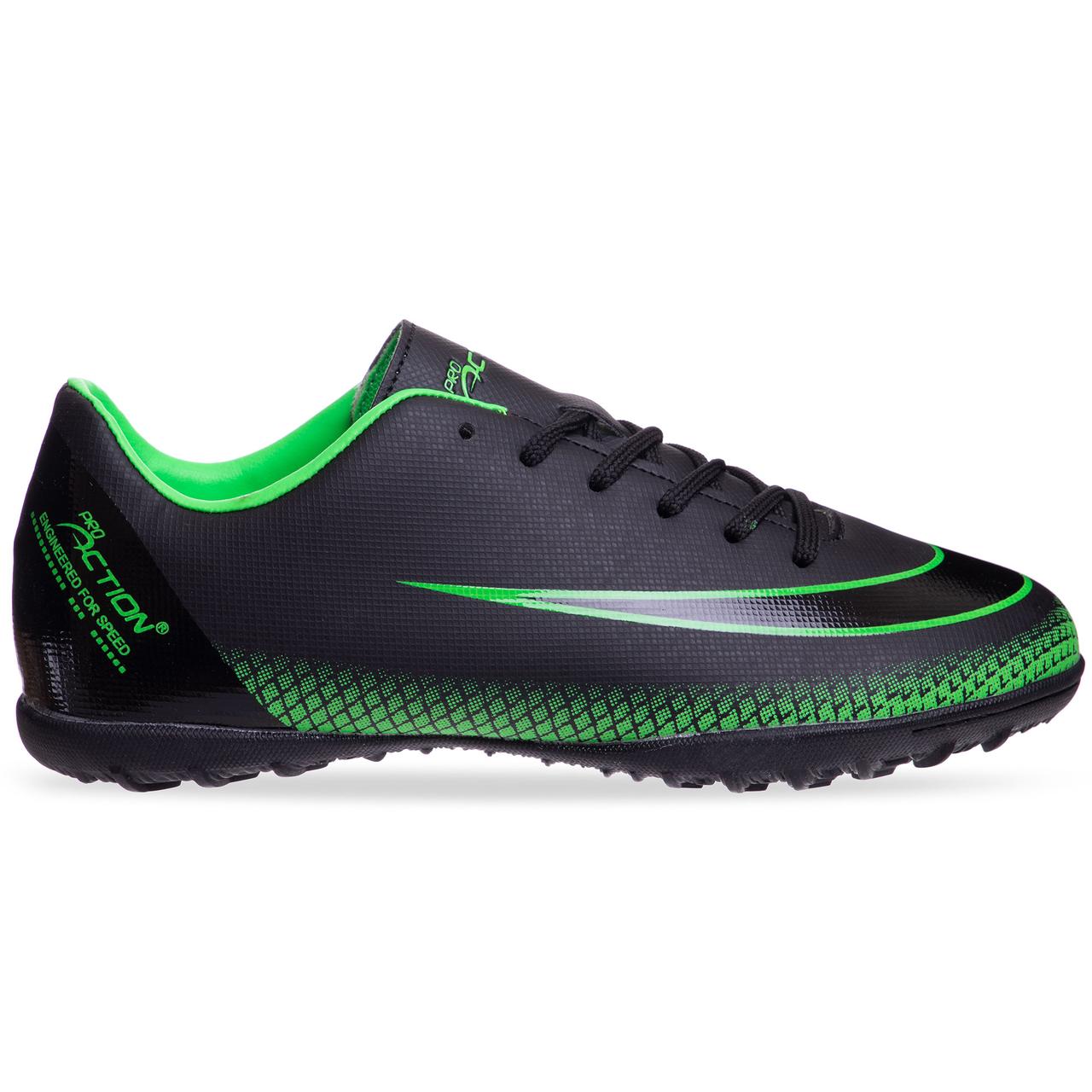 

Сороконожки шиповки Pro Action Sprinter 19123 размер 33 Black-Neon Green