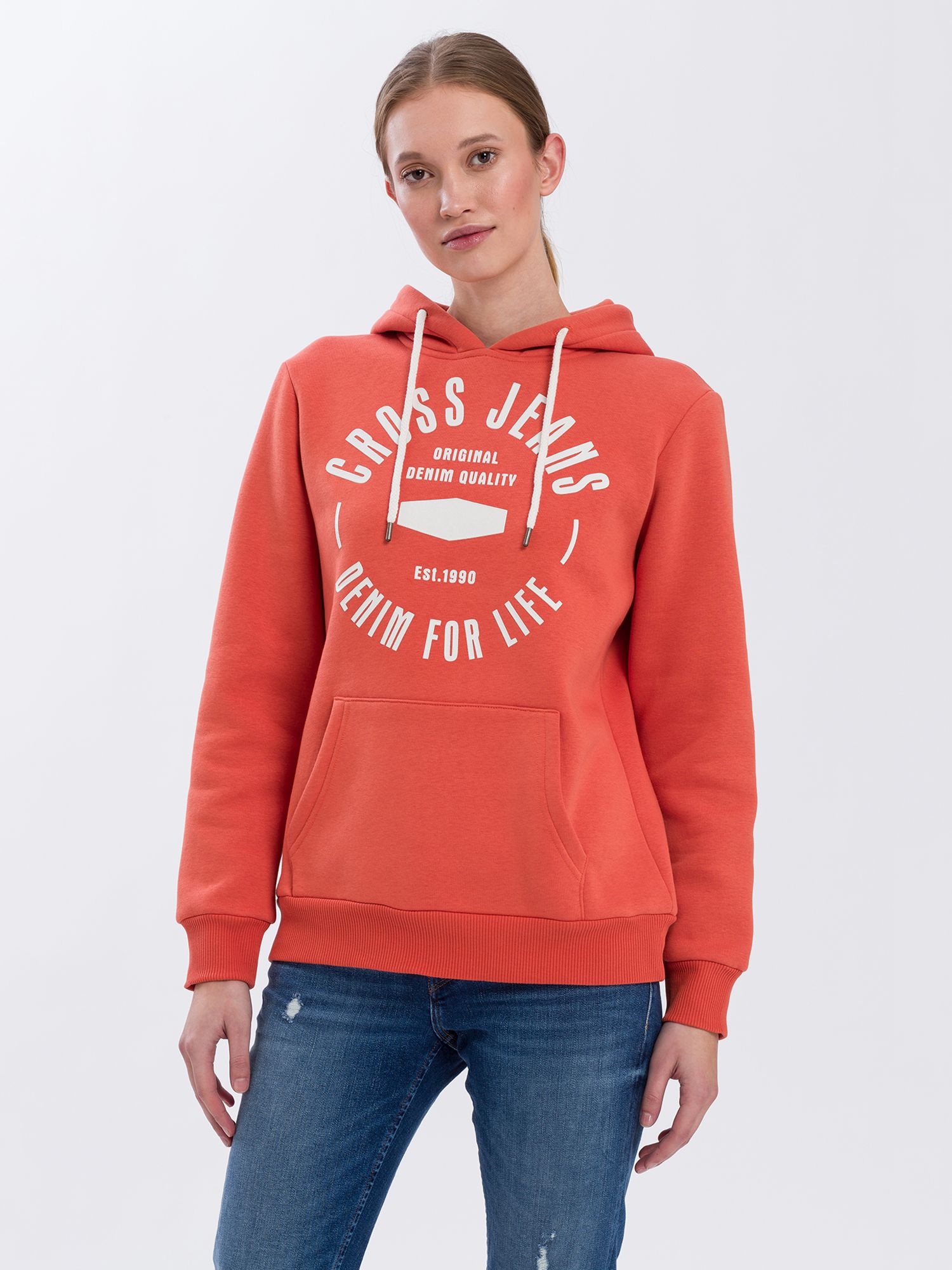 

Худи Cross Jeans 65182-303  Peach, Худи Cross Jeans 65182-303 L Peach