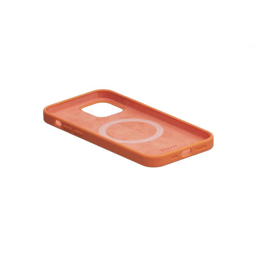 

Чехол-накладка MagSafe Silicone Case Full Size для Apple Iphone 12 / 12 Pro Kumquat