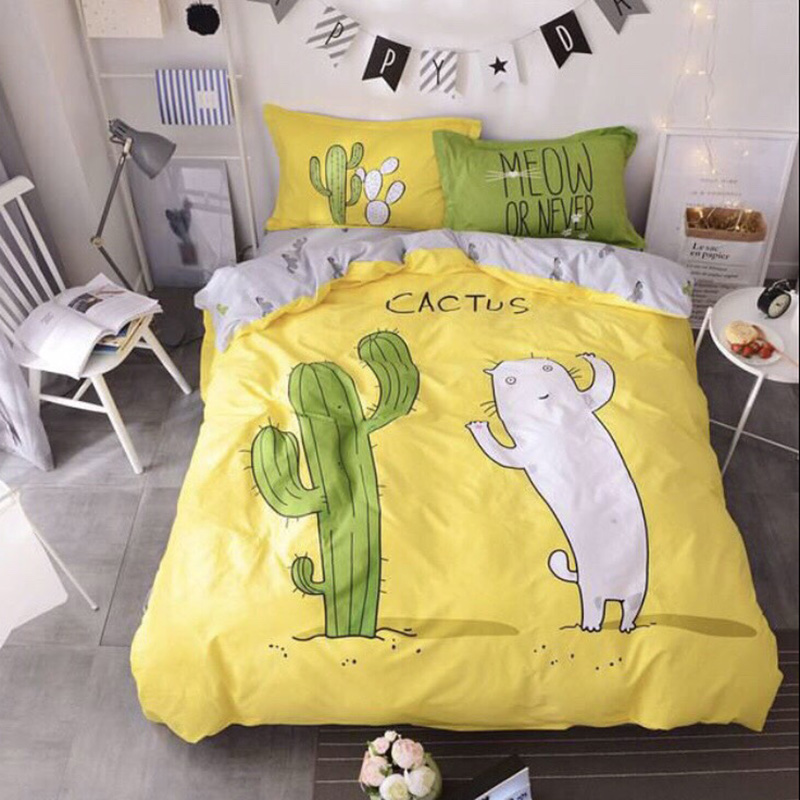 

Комплект постельного белья "Кактусы и котик" TIME TEXTILE постельное белье комплект полуторное из сатина