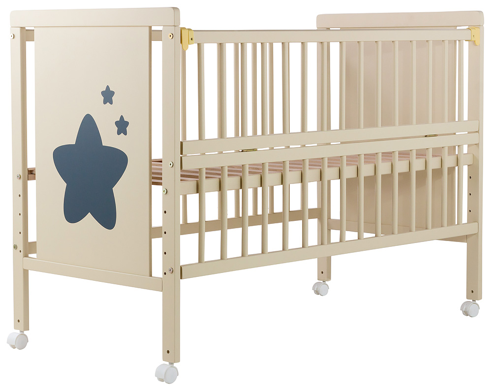 

Кровать Babyroom Звездочка Z-01 откидной бок, колеса бук