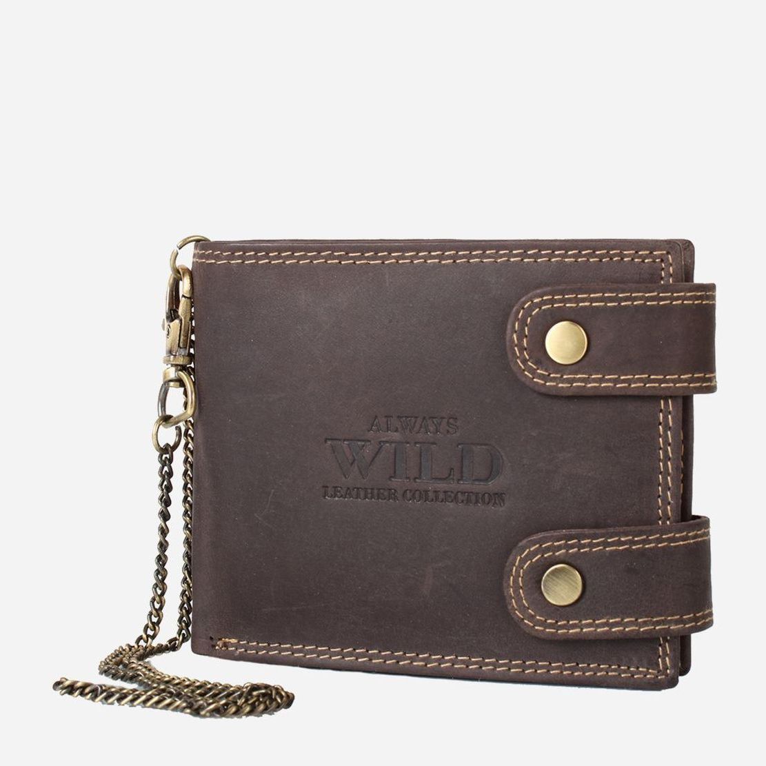 

Портмоне мужское из натуральной кожи DNK Leather DNK2900-BIC-brown Коричневое