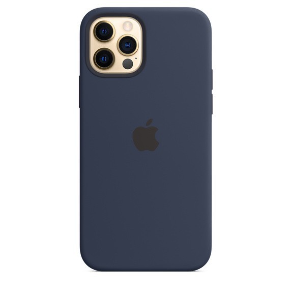 

Оригинальный силиконовый Чехол бампер накладка для iPhone 12/12 Pro Silicone Case with MagSafe Deep Navy MHL43ZM/A
