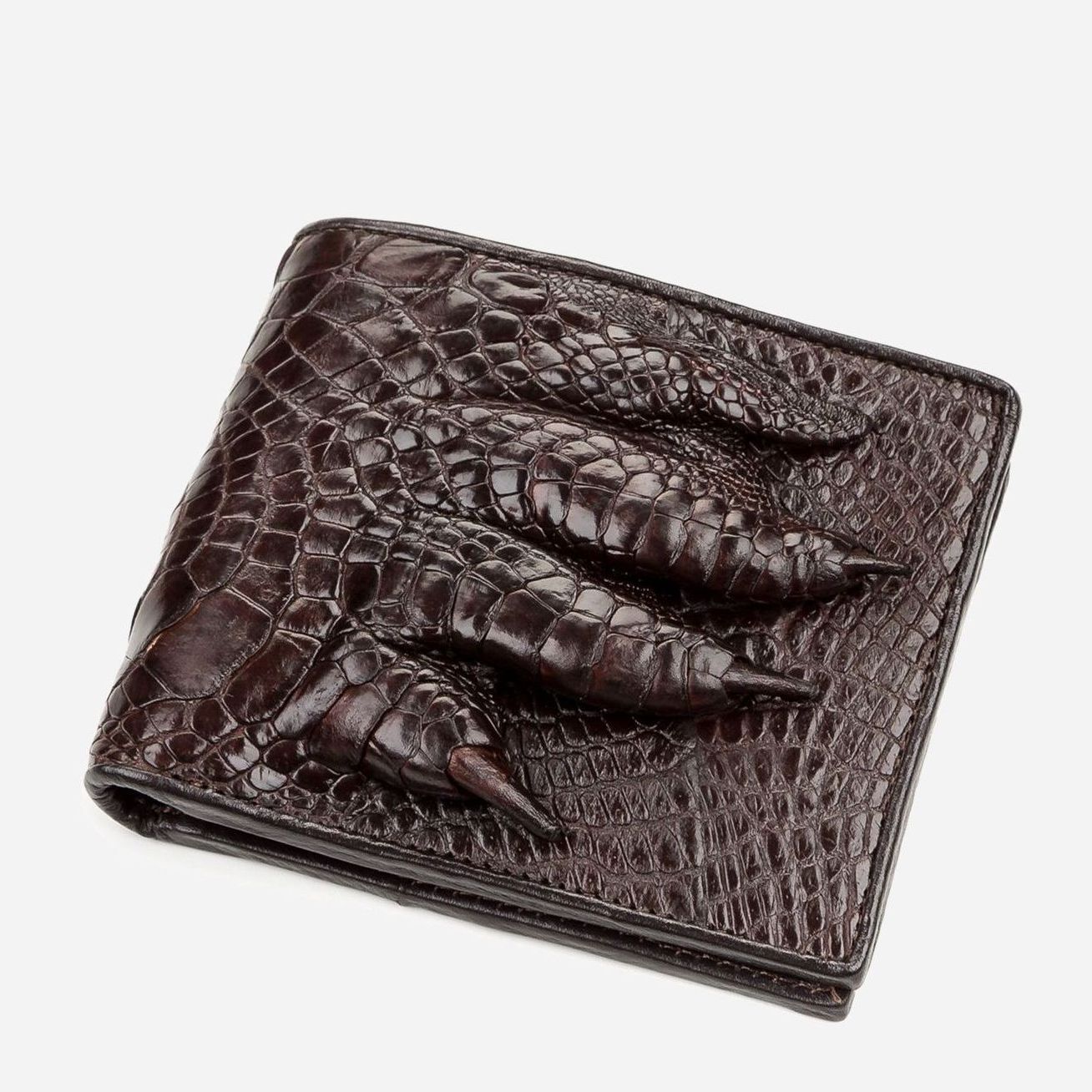 

Портмоне Crocodile Leather 18196 Коричневое