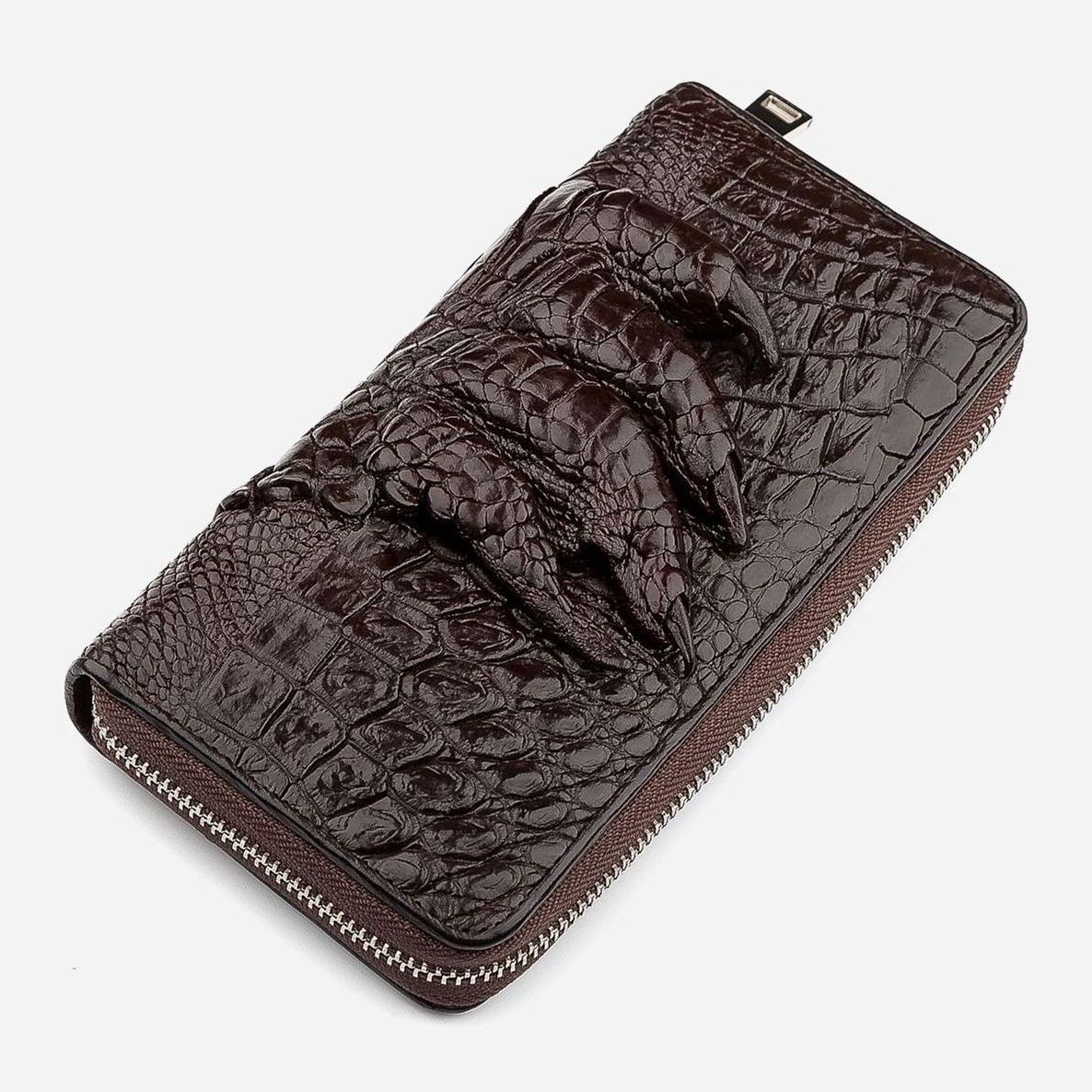 

Мужское портмоне из натуральной кожи Crocodile Leather leather-18273 Коричневое