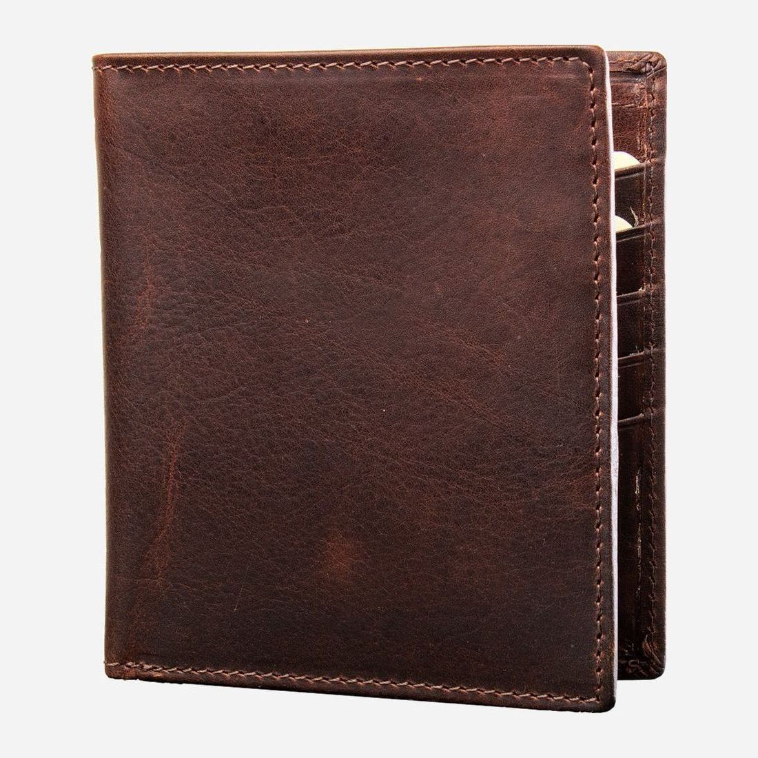 

Мужской кошелек кожаный Smith & Canova FUL-92410-brown