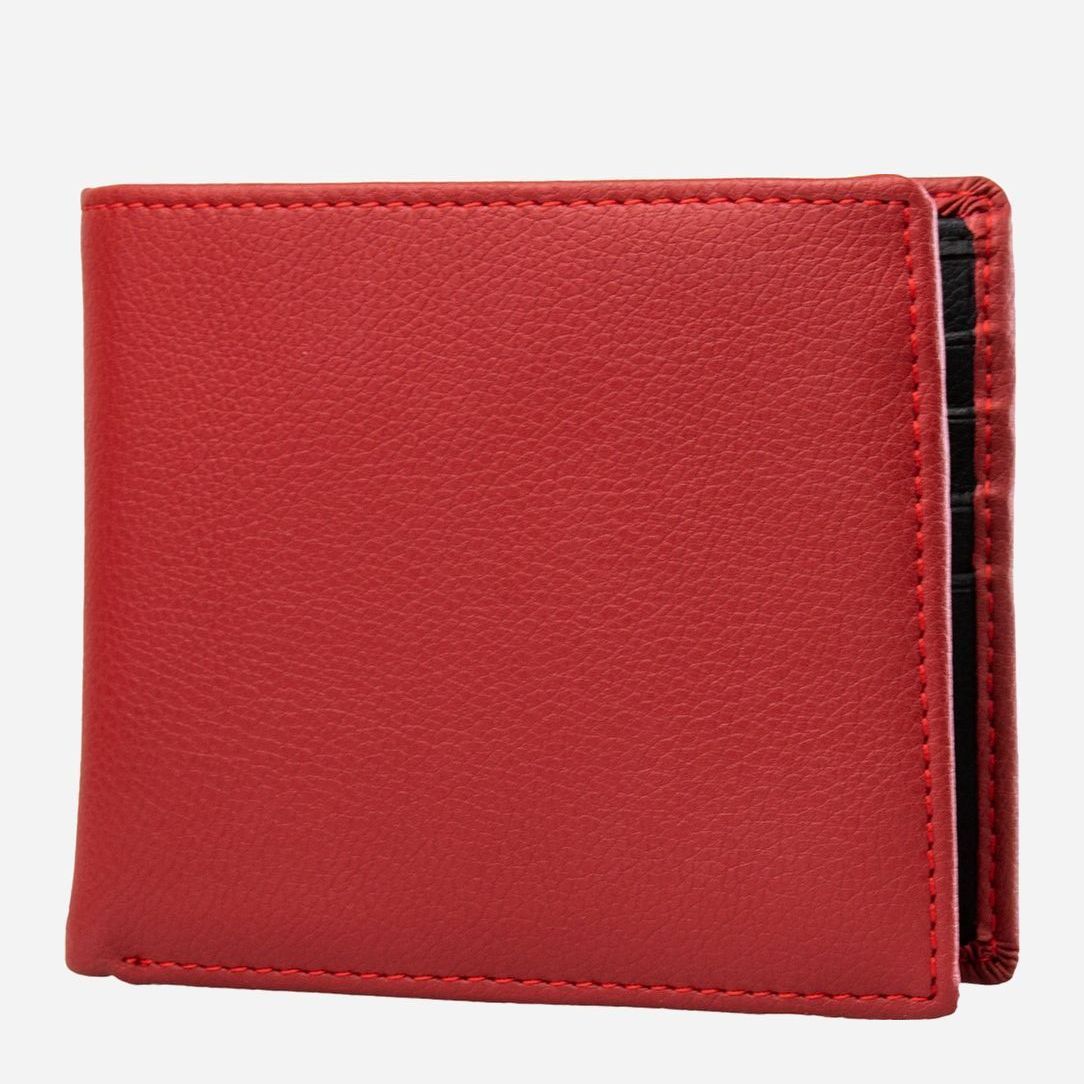 

Мужской кошелек кожаный Smith & Canova FUL-26826-red-black