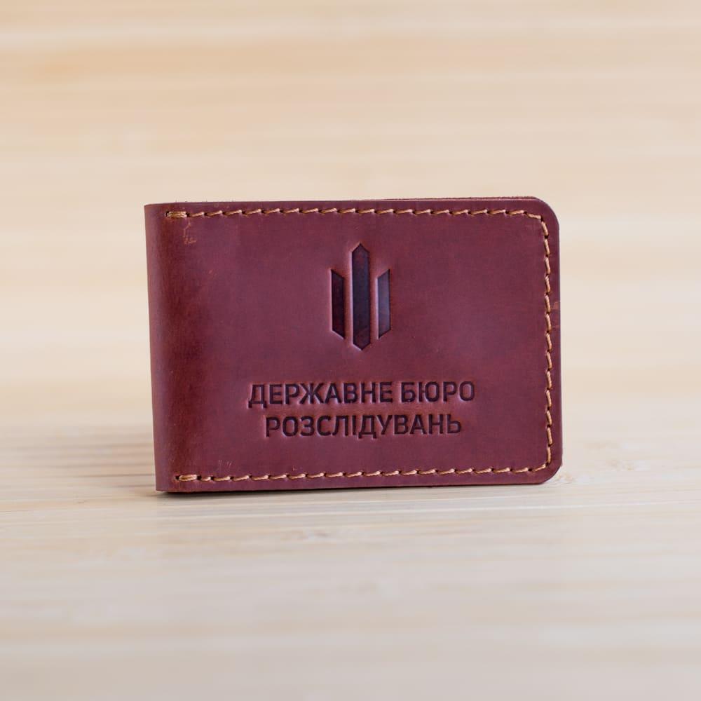 

Обложка из натуральной кожи на удостоверение ДБР горизонтальная коричневая