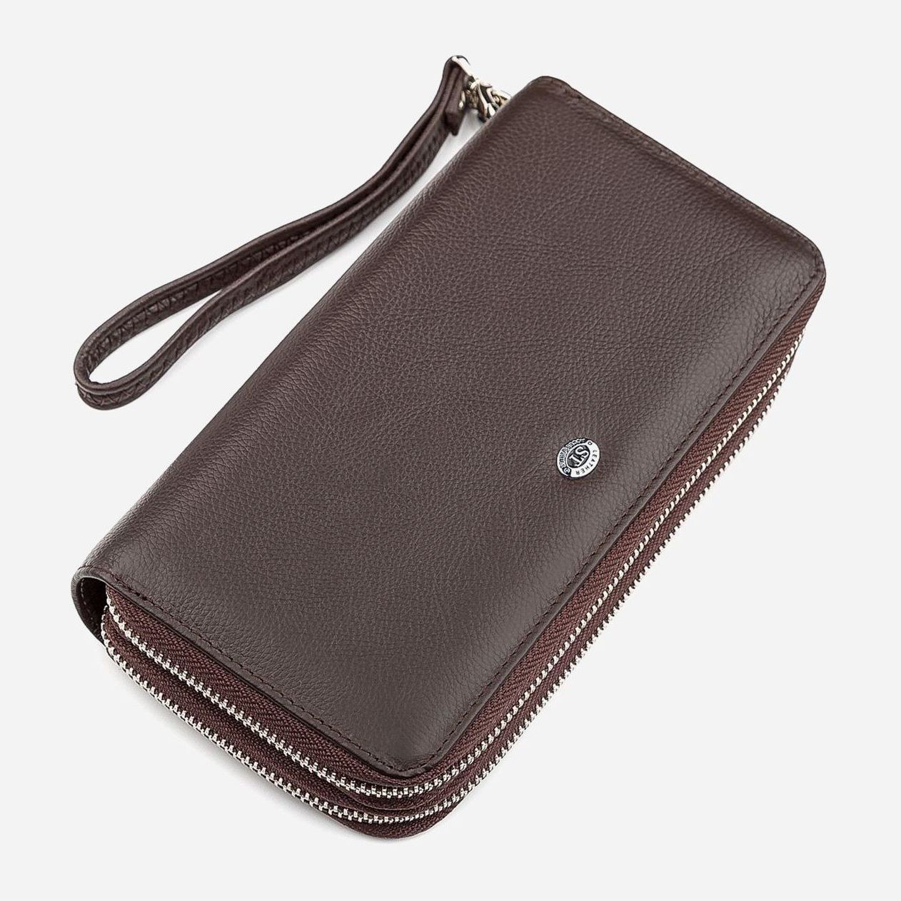

Портмоне ST Leather Accessories 18450 Коричневое