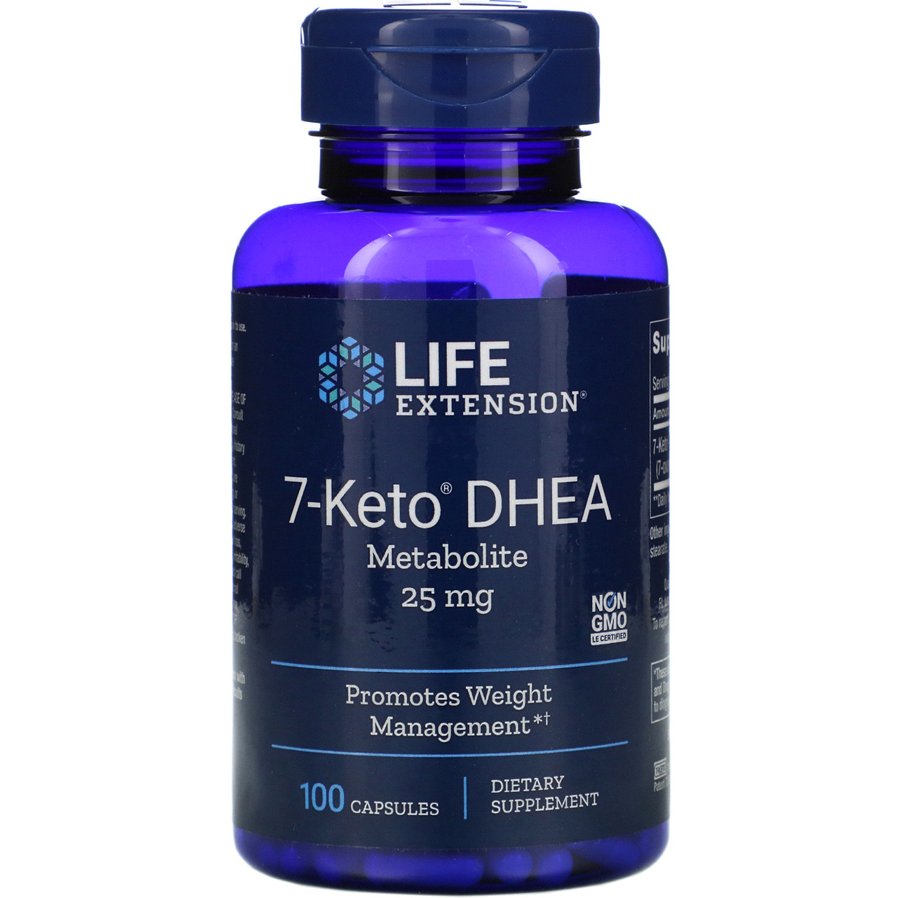 

7-КЕТО для снижения веса Life Extension "7-Keto Metabolite" 25 мг (100 капсул)