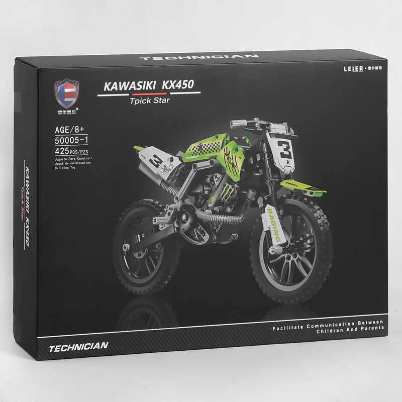 

Конструктор 50005-1 "Kawasaki KX 450", 425 деталей