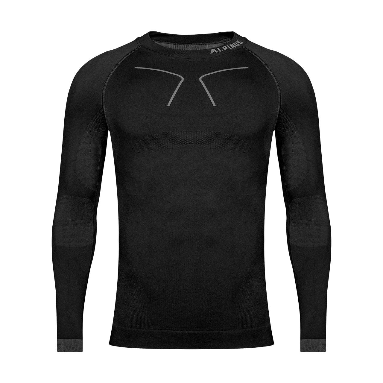

Термокофта мужская Alpinus Tactical Base Layer XL черная с серым (GT43219-XL)
