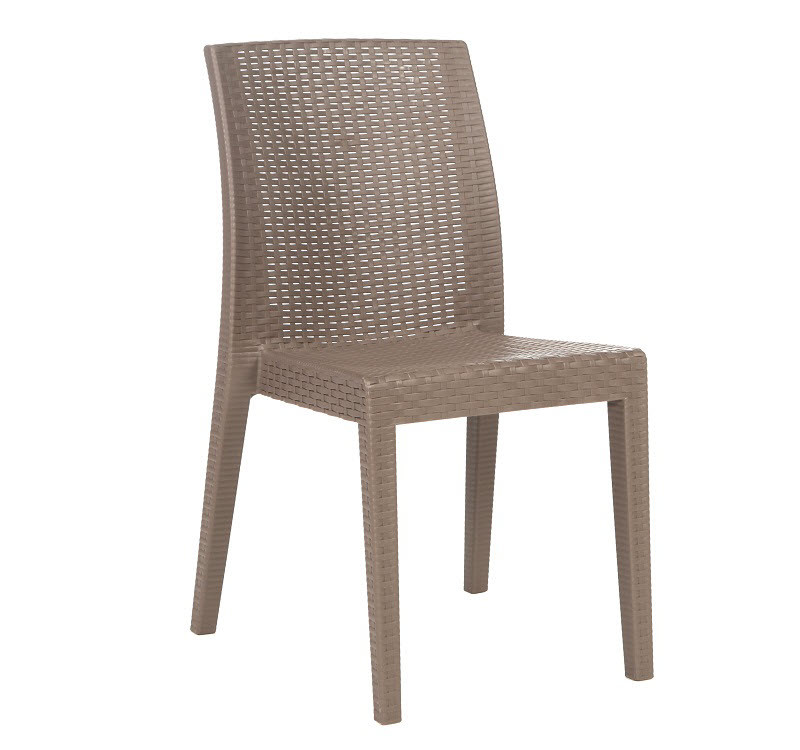 

Стул пластиковый садовый СДМ-Групп Моне коричневый