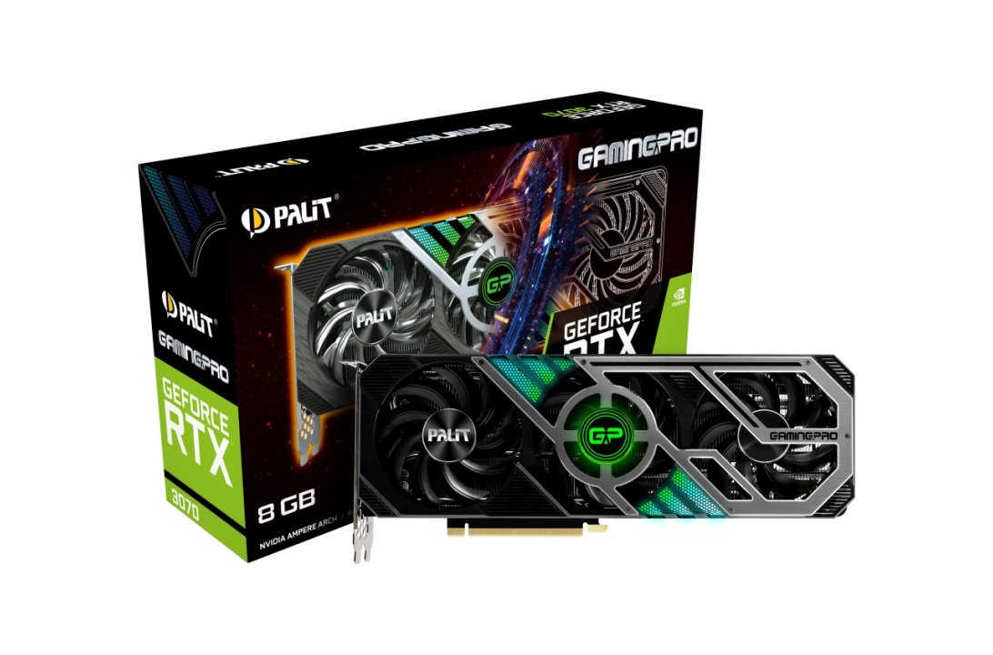 

Видеокарта Palit GeForce RTX 3070 GamingPro V1 8GB LHR (NE63070019P2-1041A)