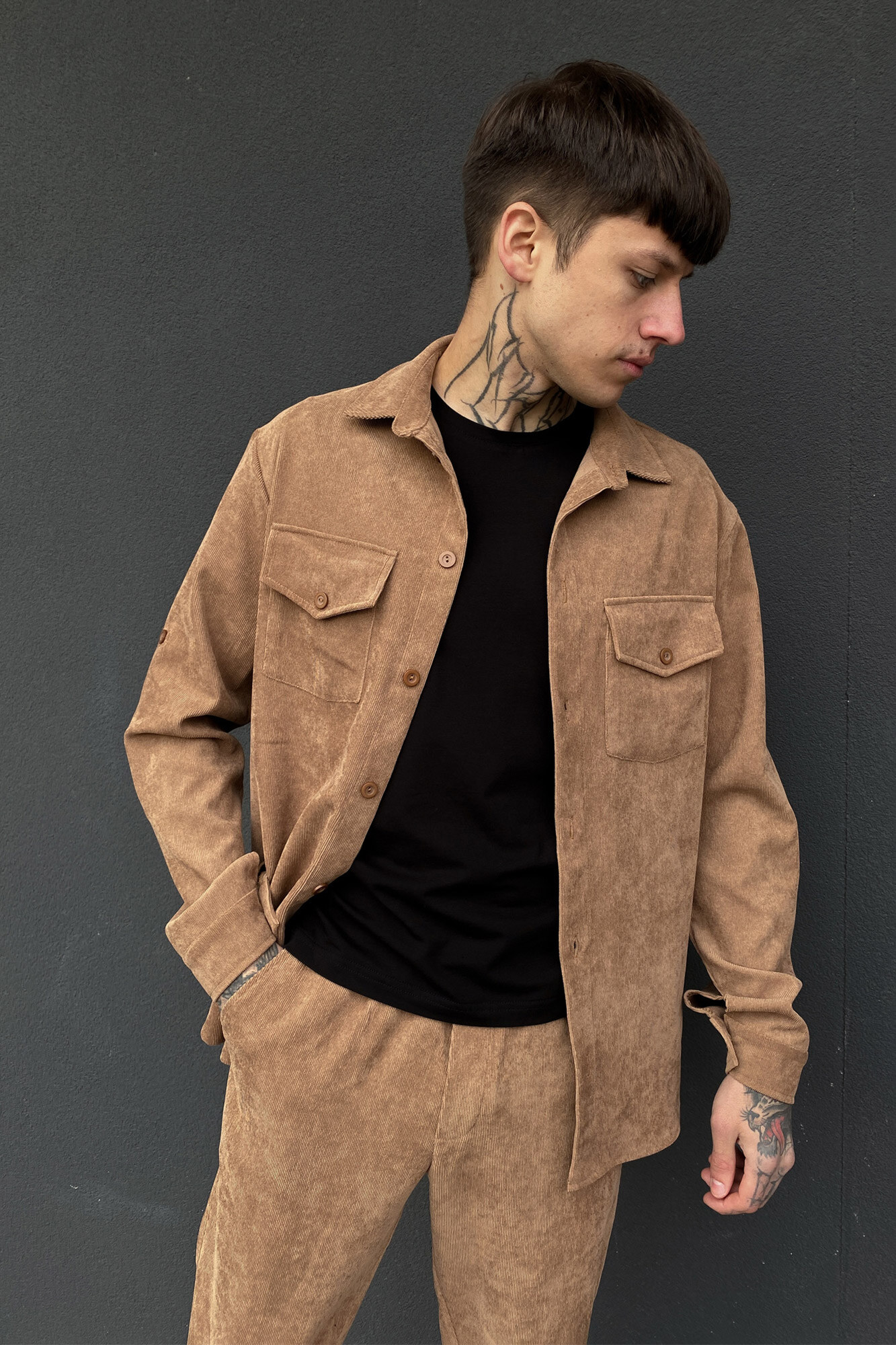 

Рубашка GEN STAS-K  Коричневый, Рубашка GEN STAS-K XL Коричневый