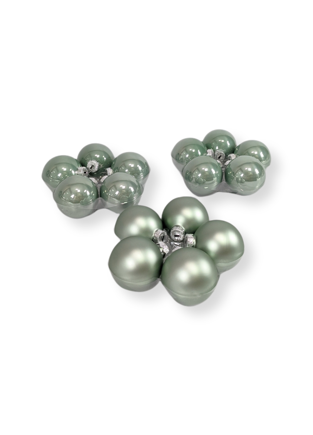 

Новогодние игрушки шар стекло 15 шт Xmas Baubles зеленый PM2-10347