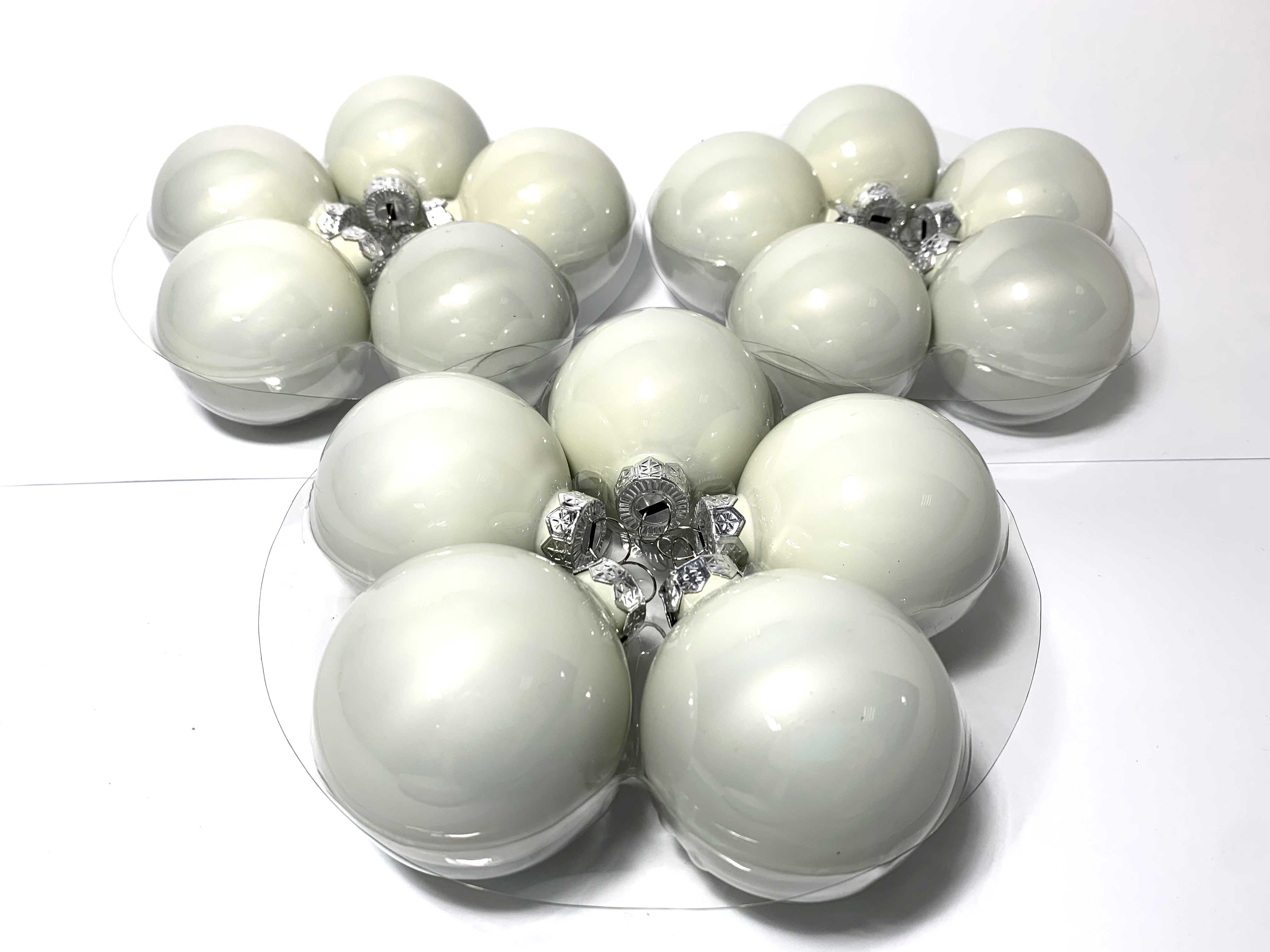 

Новогодние игрушки шар стекло Xmas Baubles Xmas Baubles белый PM2-10007