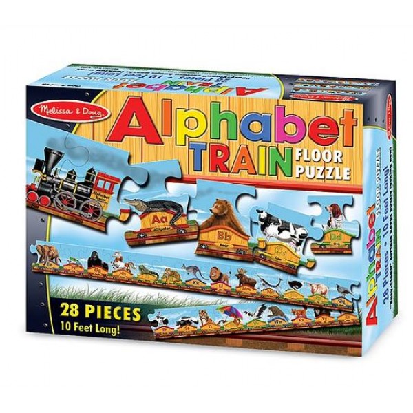 

Мегапазл напольный Поезд алфавит 28 элементов Melissa & Doug MD424