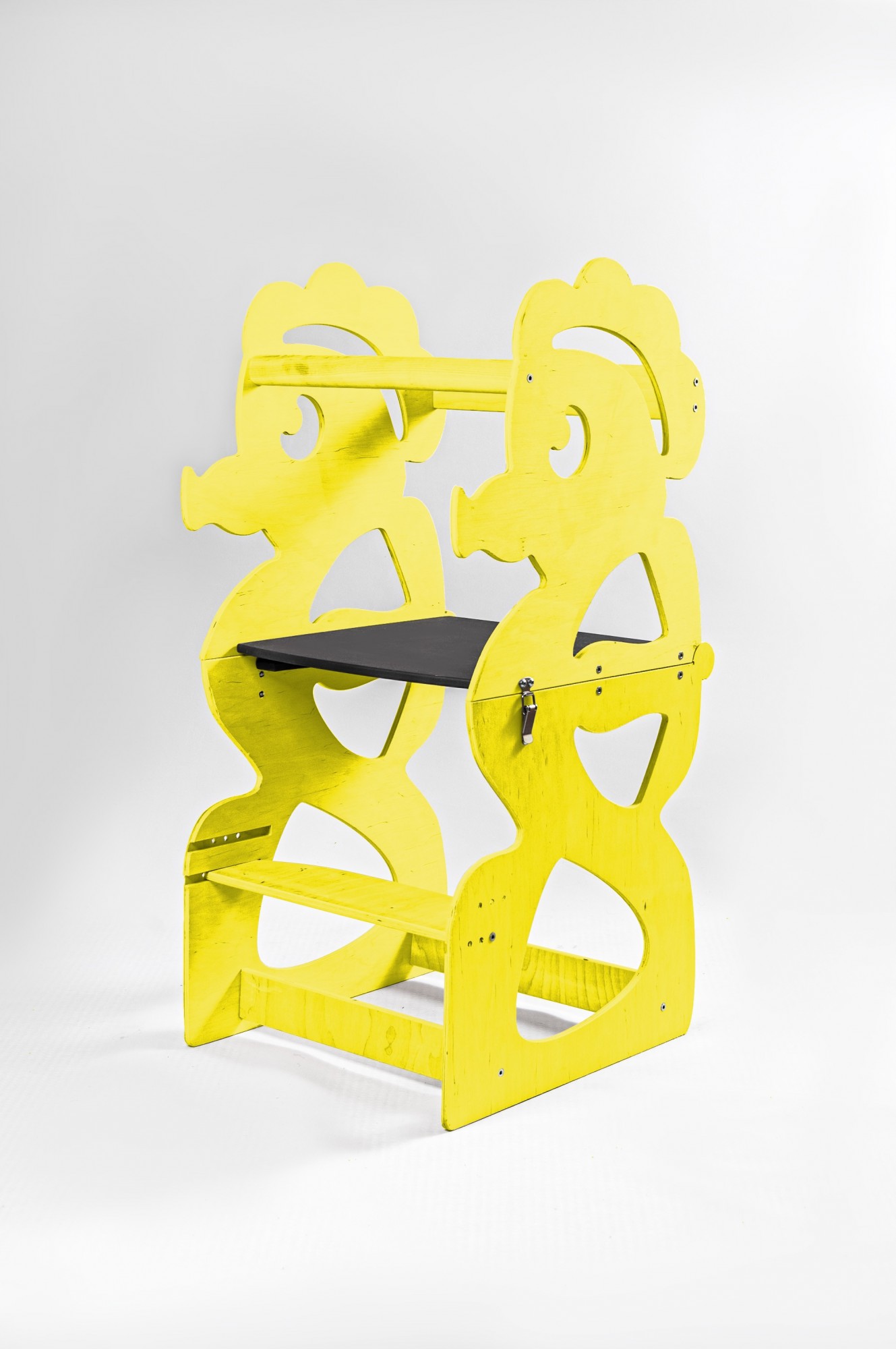 

Башня маленького помощника Башня Монтессори 3в1 морской конек желтий