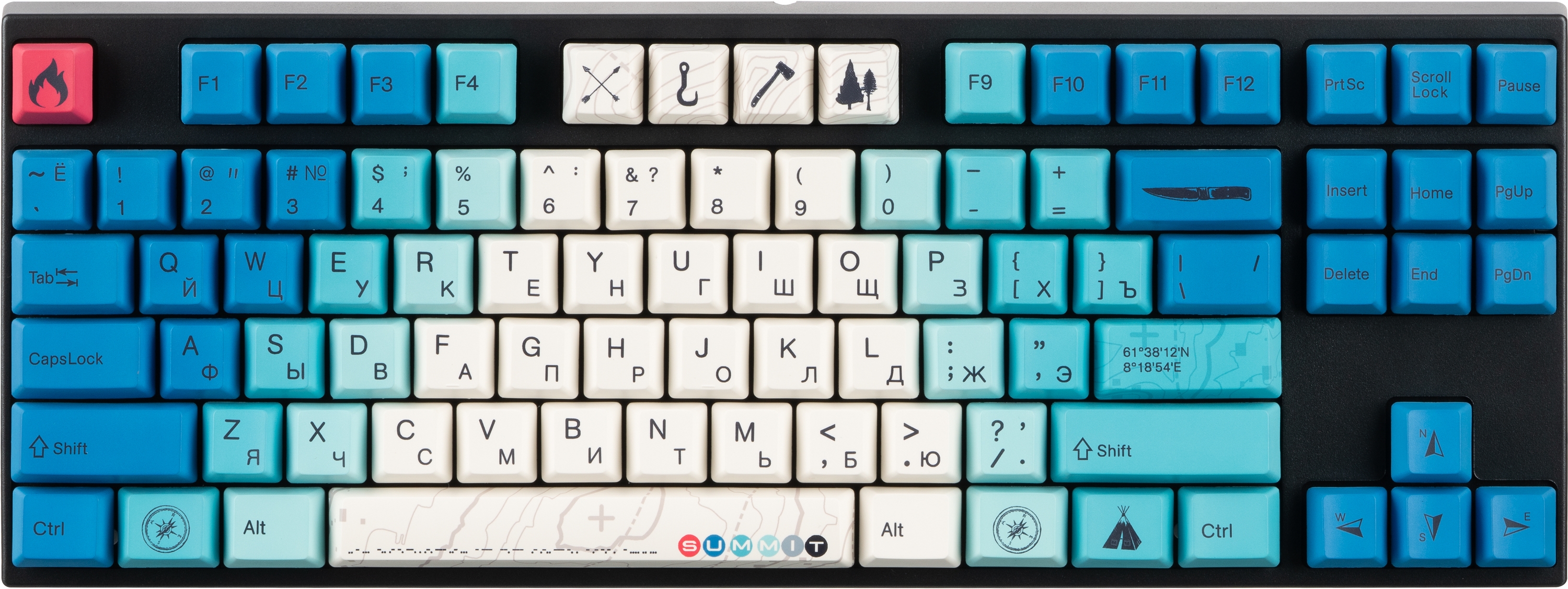 

Клавіатура дротова Varmilo VA87M Summit R2 Cherry MX Blue USB