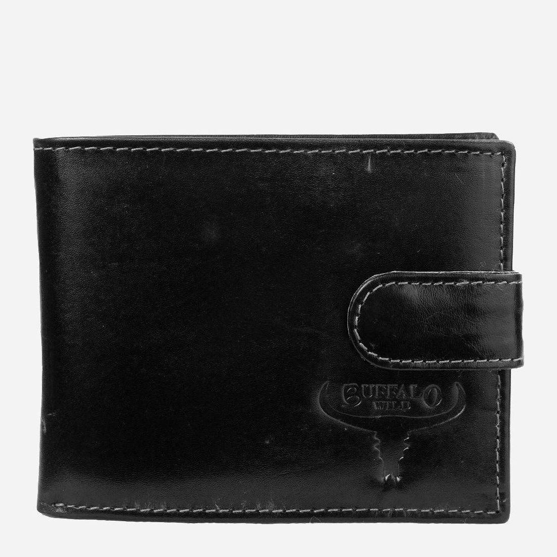 

Мужское портмоне кожаное Buffalo Wild DNK-N992L-CVTB-black Черный