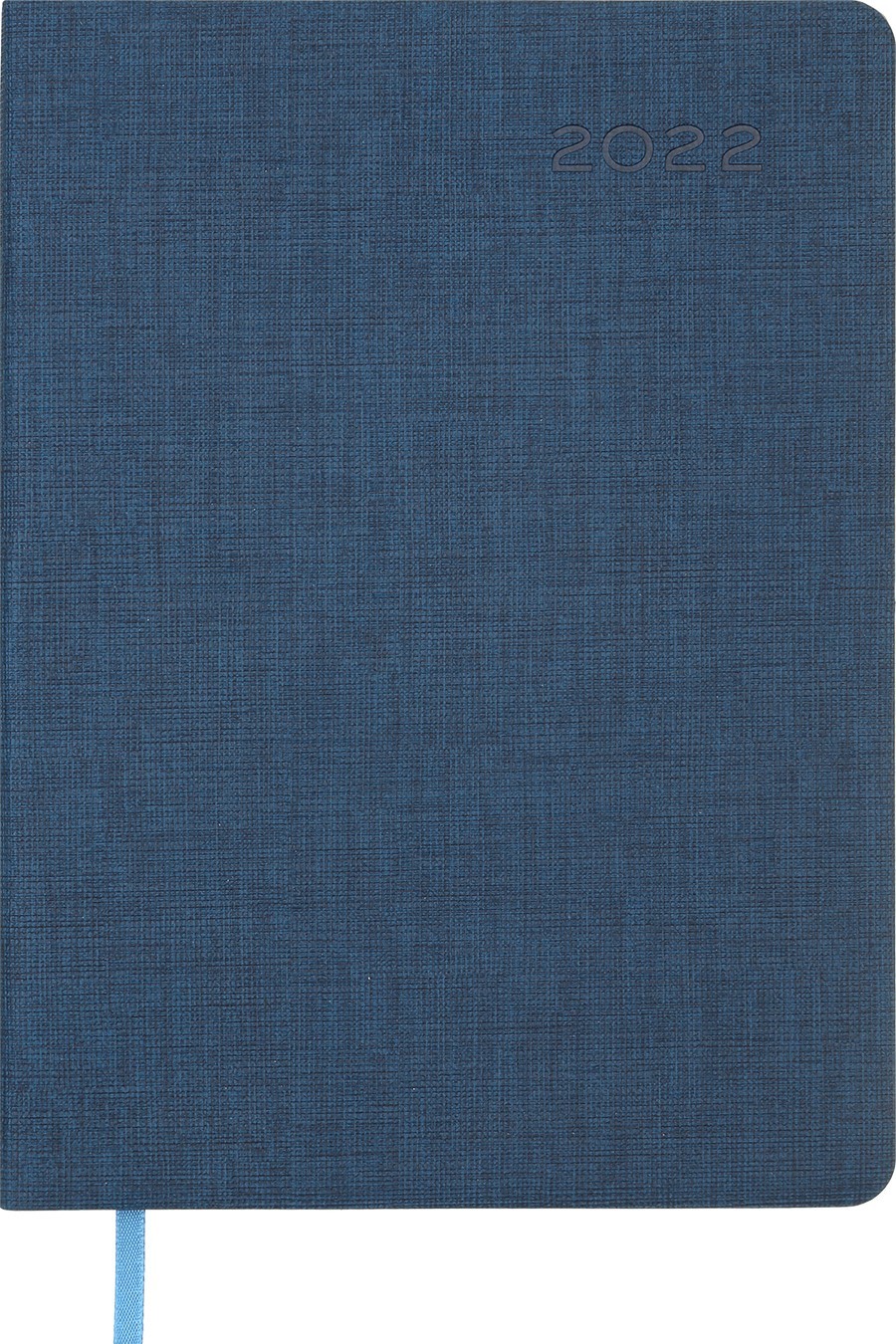 

Ежедневник датированный 2022 TWEED, A5, синий, искусственная кожа