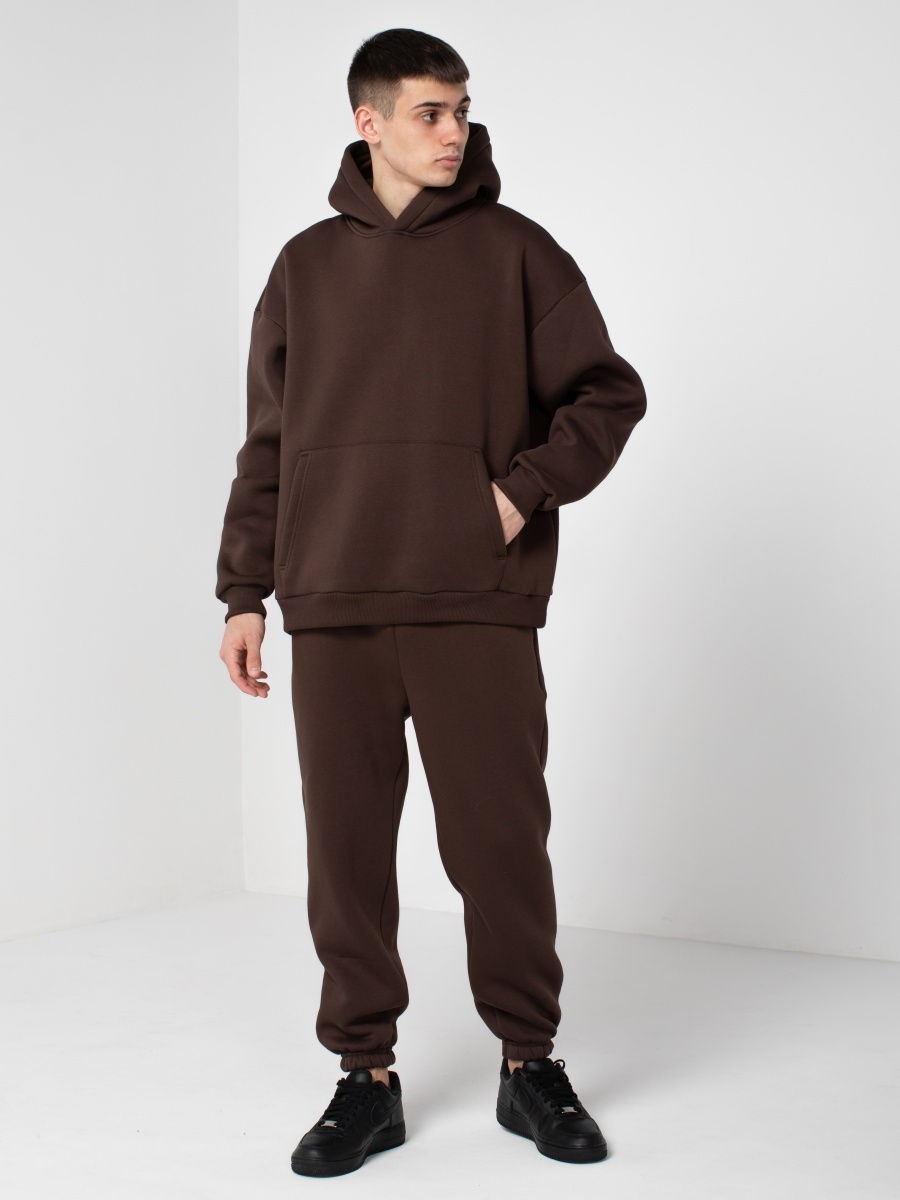 

Спортивный костюм мужской оверсайз Hoodie People шоколад, Спортивный костюм мужской оверсайз Hoodie People шоколад 2XL