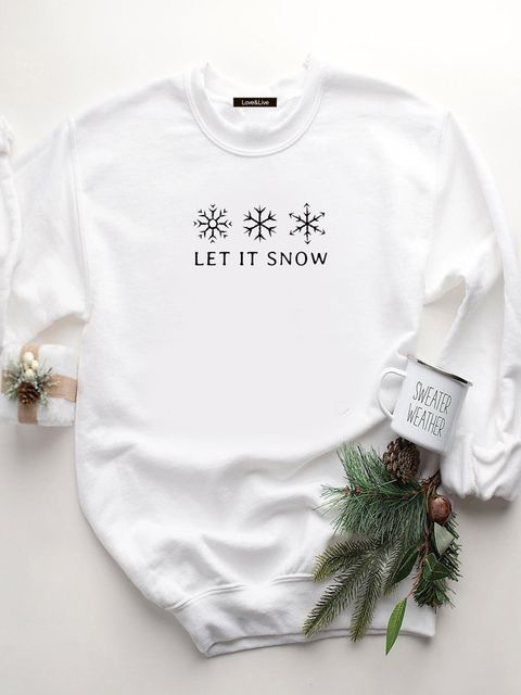 

Свитшот Love&Live Snowflakes LLP01153  Белый, Свитшот Love&Live Snowflakes LLP01153 M Белый