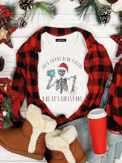

Футболка Love&Live New Year's skeleton LLP01175  Белая, Футболка Love&Live New Year's skeleton LLP01175 XL Белая