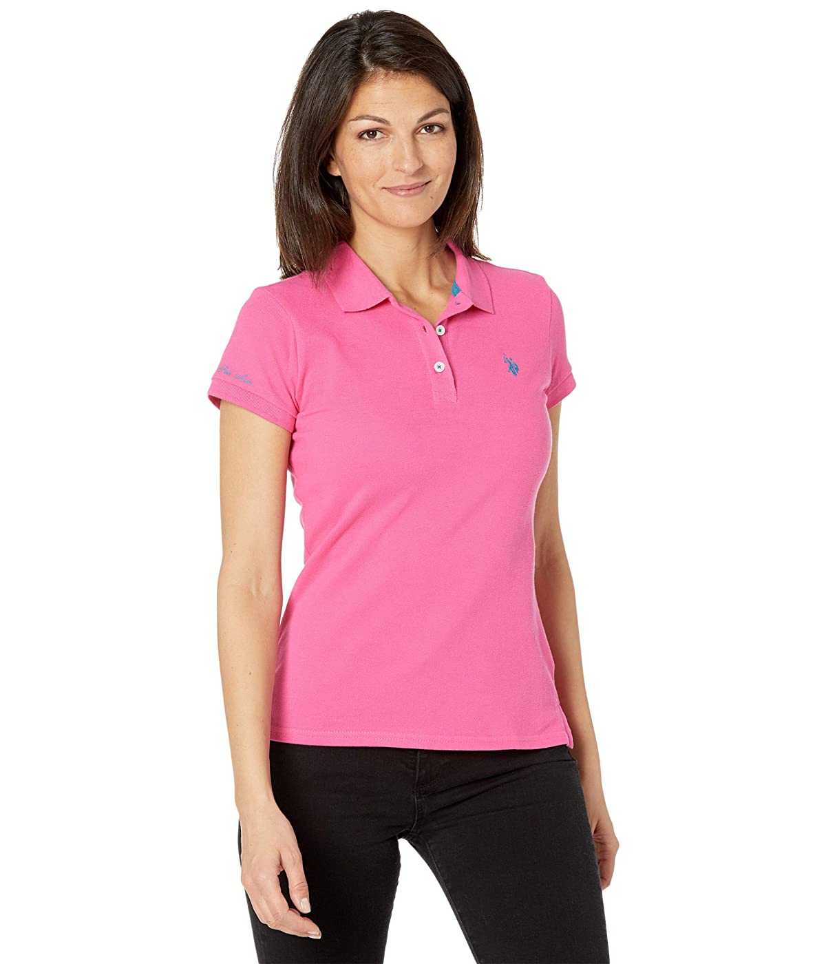

Поло U.S. POLO Solid Opp Polo Paisley Pink, XS (42)